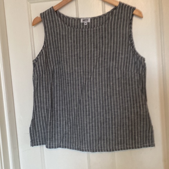 Linen Blend Tank - Picture 1 of 5